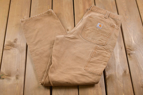 Vintage 1990s Carhartt Work Pants Size 35 X 29 / 90s Carpenter