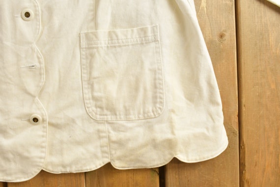 Vintage 1990s Roaman's Cotton Button Up Jacket / … - image 5