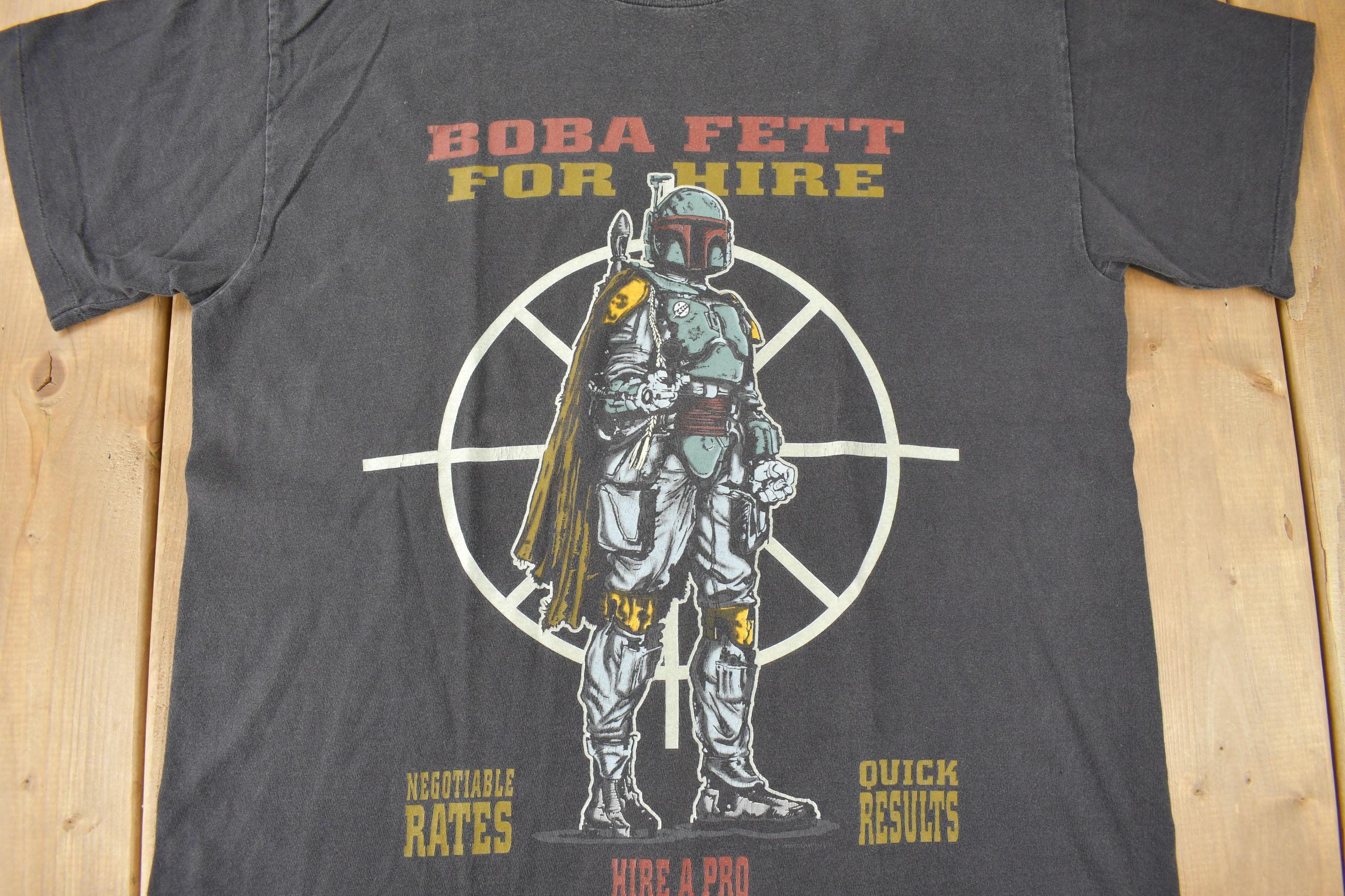 Vintage 1995 Star Wars Boba Fett For Hire Graphic T-Shirt Size XL