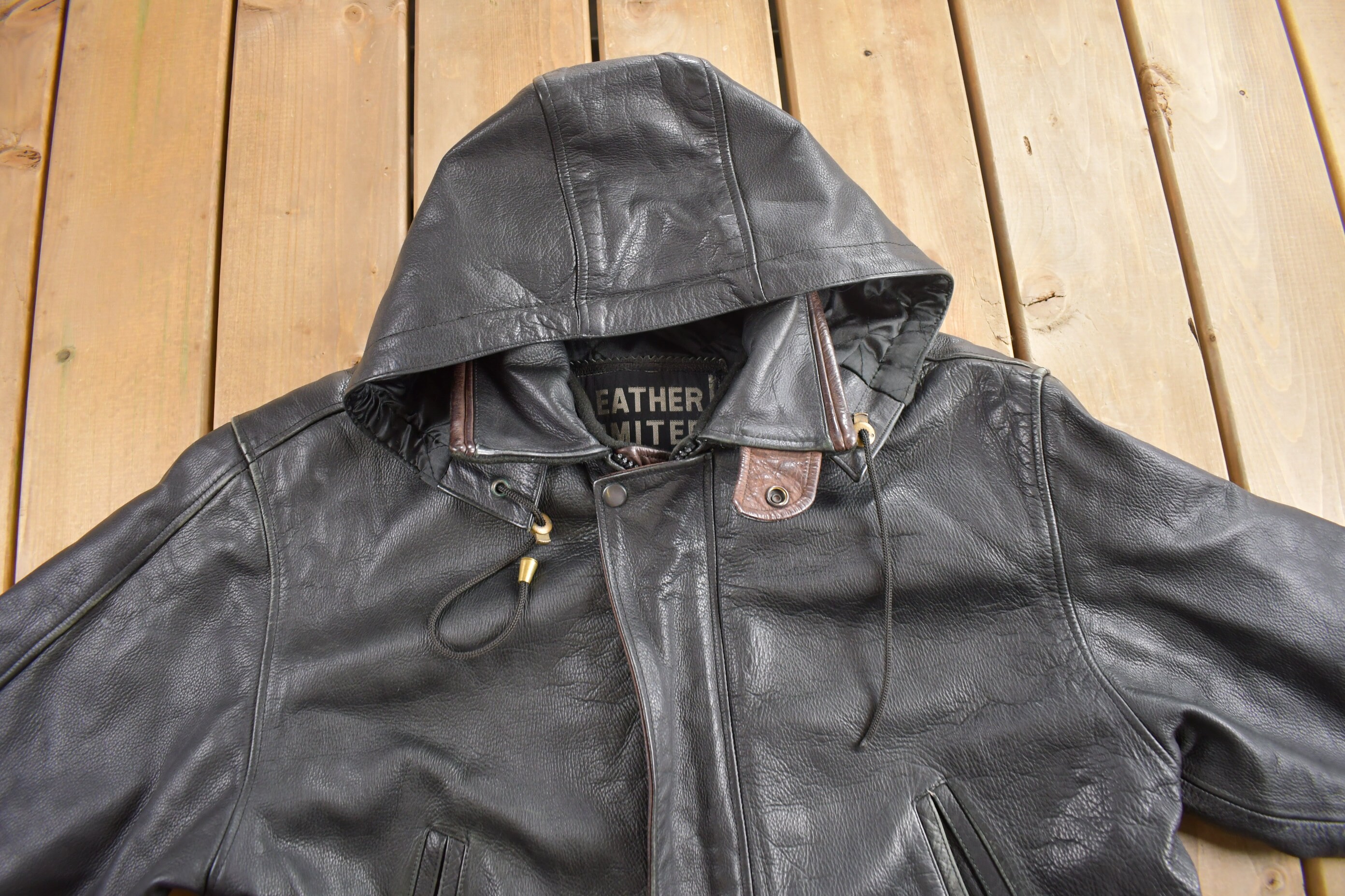 Vintage 1990s Leather Limited Heavy Weight Leather Jacket 
