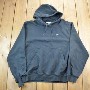 Vintage 1990s Nike Embroidered Mini Swoosh Hoodie Sweatshirt / Vintage Nike / Sportswear / Streetwear / Athleisure