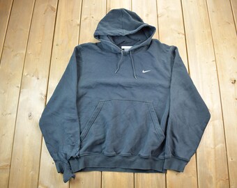 nike mini swoosh grey hoodie
