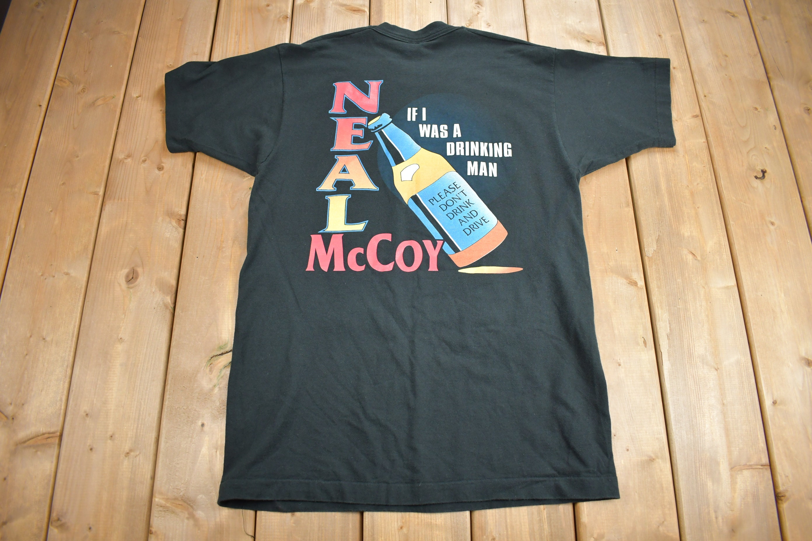 Vintage 1990s Neal Mccoy Graphic T-shirt / T-shirt / Music Promo 