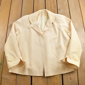 Vintage 1990s Marie France Wool Women&#39;s Jacket / Vintage Wool Coat / Outdoor / Pure Virgin Wool / Hunting Jacket
