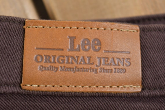 Vintage 1990s Lee Denim Jeans 27 x 30 / Brown / V… - image 5