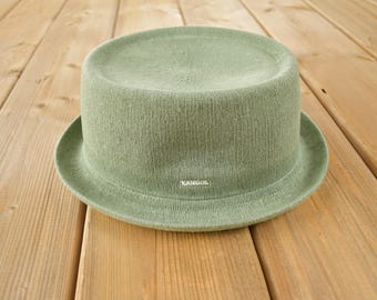 Vintage 1990er Jahre Kangol Fedora Kappe Größe XL / 90er Jahre Hut / Vintage Kangol Kappe