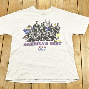 ヴィンテージ 1990年代 チームUSA ルーニー・テューンズ アメリカズベスト オリンピックTシャツ / 90年代 グラフィックTシャツ / ワーナーブラザーズ / シングルステッチ / ルーニー・テューンズ