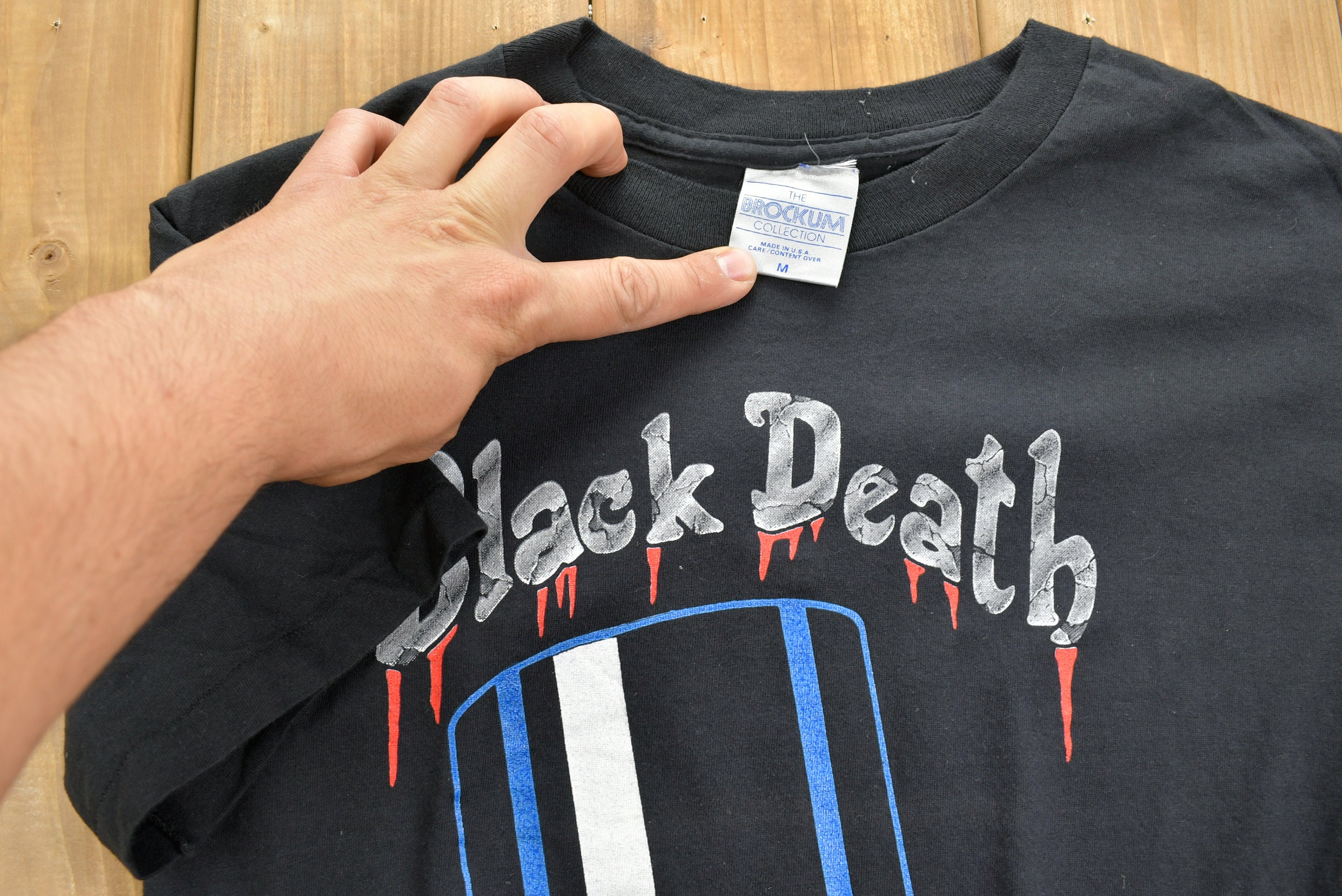 1992 Black Death Vodka Drink in Peace Tour T-shirt / Band Tee