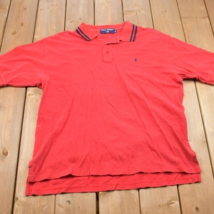 Vintage 1990s Polo Sport Polo Shirt / 90s / Streetwear / Vintage Athleisure / Brand and Logo / Single Stitch / Made In USA