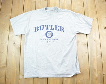 Vintage 1990s Nike Butler / Indianapolis Basketball Graphic T-Shirt / Swoosh / Nike Swoosh / Nike Vintage / Small Swoosh / Big Swoosh