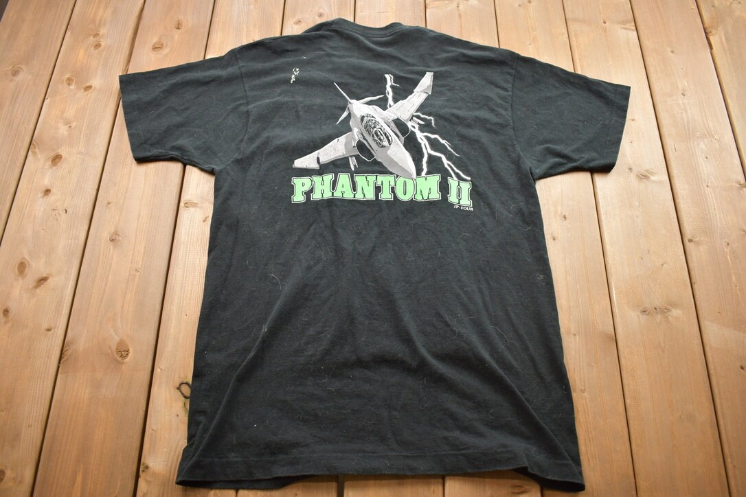 Vintage 1990s F-4 Phantom II Fighter Jet Graphic T-Shirt / Streetwear –  LOST BOYS VINTAGE