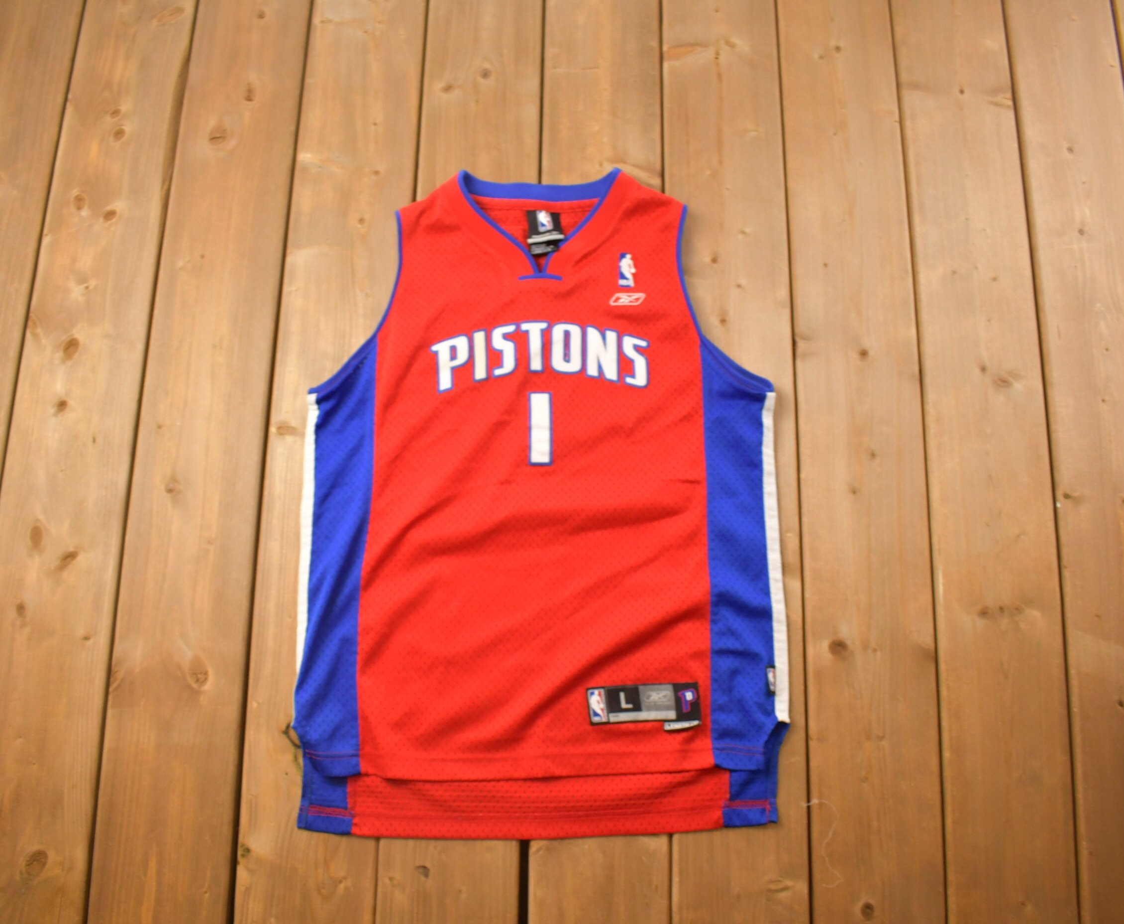 Close look at the Eminem Detroit Pistons Basketball Jersey! (Official) 