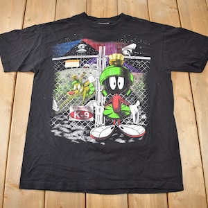 1998年製ヴィンテージ マービン・ザ・マーシャン ルーニー・テューンズ カートゥーングラフィックTシャツ アメリカ製