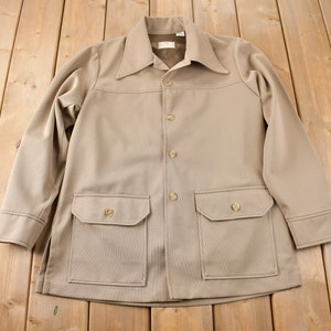 トップス Levi's Panatela (1970svest made in usa) Vintage 70s Levis Panatela Tops Shirt Mens L Corduroy Orange