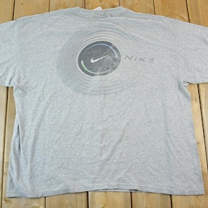 Vintage 1990s Nike Graphic T-Shirt / Swoosh / Nike Swoosh / Nike Vintage / Small Swoosh / Big Swoosh / Nike Check