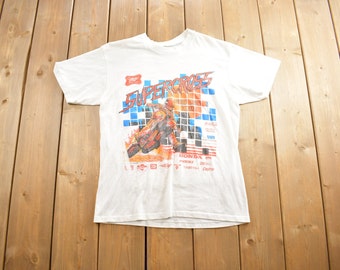 Vintage 1984 Supercross Tour Single Stitch Graphic T Shirt Made In USA