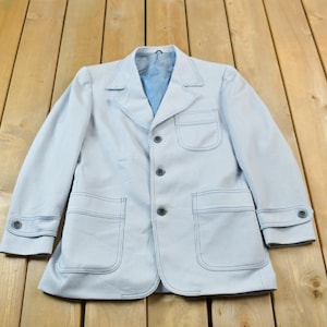Vintage 70er Jahre Nadelstreifen Blazer Jacke / Sportjacke / Vintage Blazer / Anzugsjacke / Outdoor / Frühlingsjacke / Nautische Jacke