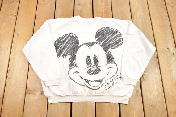 Vintage 1990s Mickey Mouse All Over Print Disney … - image 1
