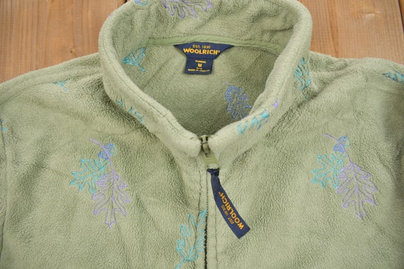 Vintage 1990s Woolrich Leaves Themed Outdoorsman … - image 3