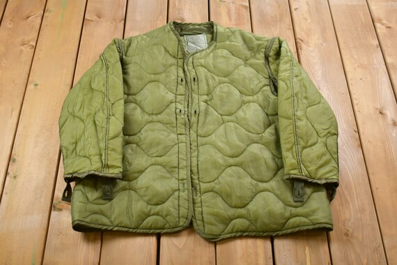 Vintage 1980s Military Liner Jacket 