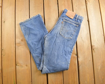 Vintage 1980s Levi's Orange Tab Jeans Size 32 x 31.5 / Blue / Light Wash / Vintage Denim  / Made In USA / 80s Levi's / Boot Cut
