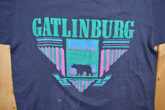 Vintage 1980s Gatlinburg Bear Souvenir T Shirt / … - image 4
