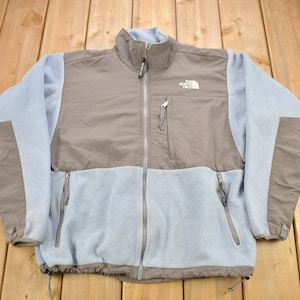 Vintage 1990s The North Face Women&#39;s Blue Denali Fleece Sweater / Jacket Liner / 90s Sweater / Streetwear / Outdoorsman / Color Block