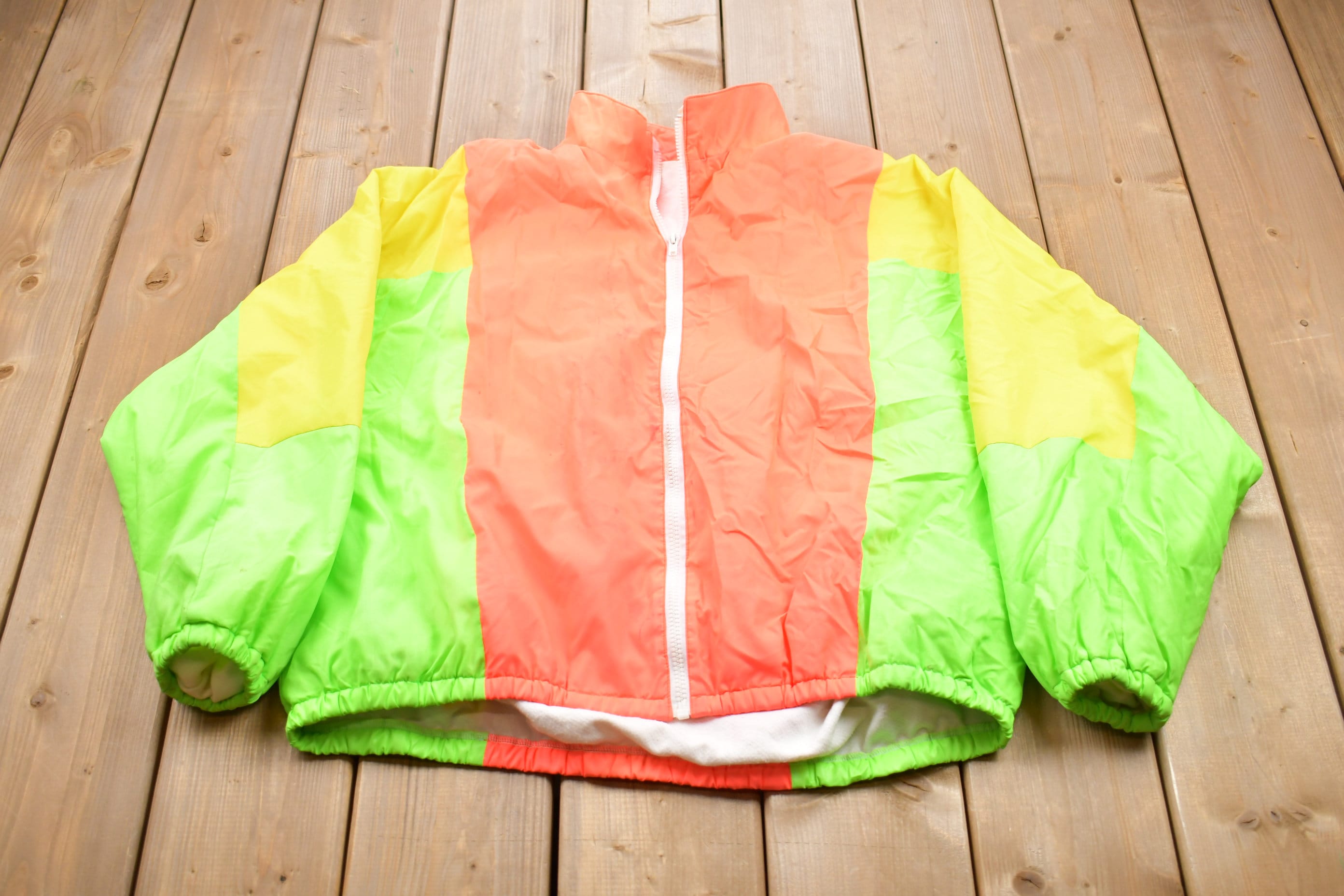 Vintage 1990s Color Block Windbreaker 