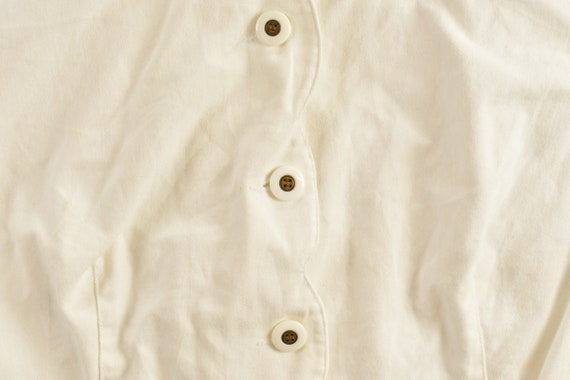Vintage 1990s Roaman's Cotton Button Up Jacket / … - image 4