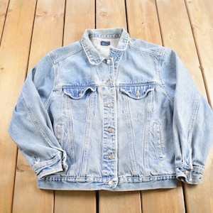 Vintage 1990s The Blues Jean Jacket / Vintage Denim / Streetwear / Fall Jacket / Jean Jacket