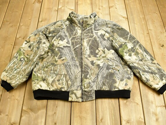 Vintage 1990s Tree Camo Reversible Windbreaker Jacket Vintage 1990s Tree Camo Reversible Windbreaker Jacket