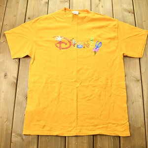 ヴィンテージ 1990年代 ディズニー グラフィック カートゥーン Tシャツ / 90年代 グラフィック Tシャツ / ヴィンテージ ミッキーマウス / ディズニーストア / イエロー Tシャツ