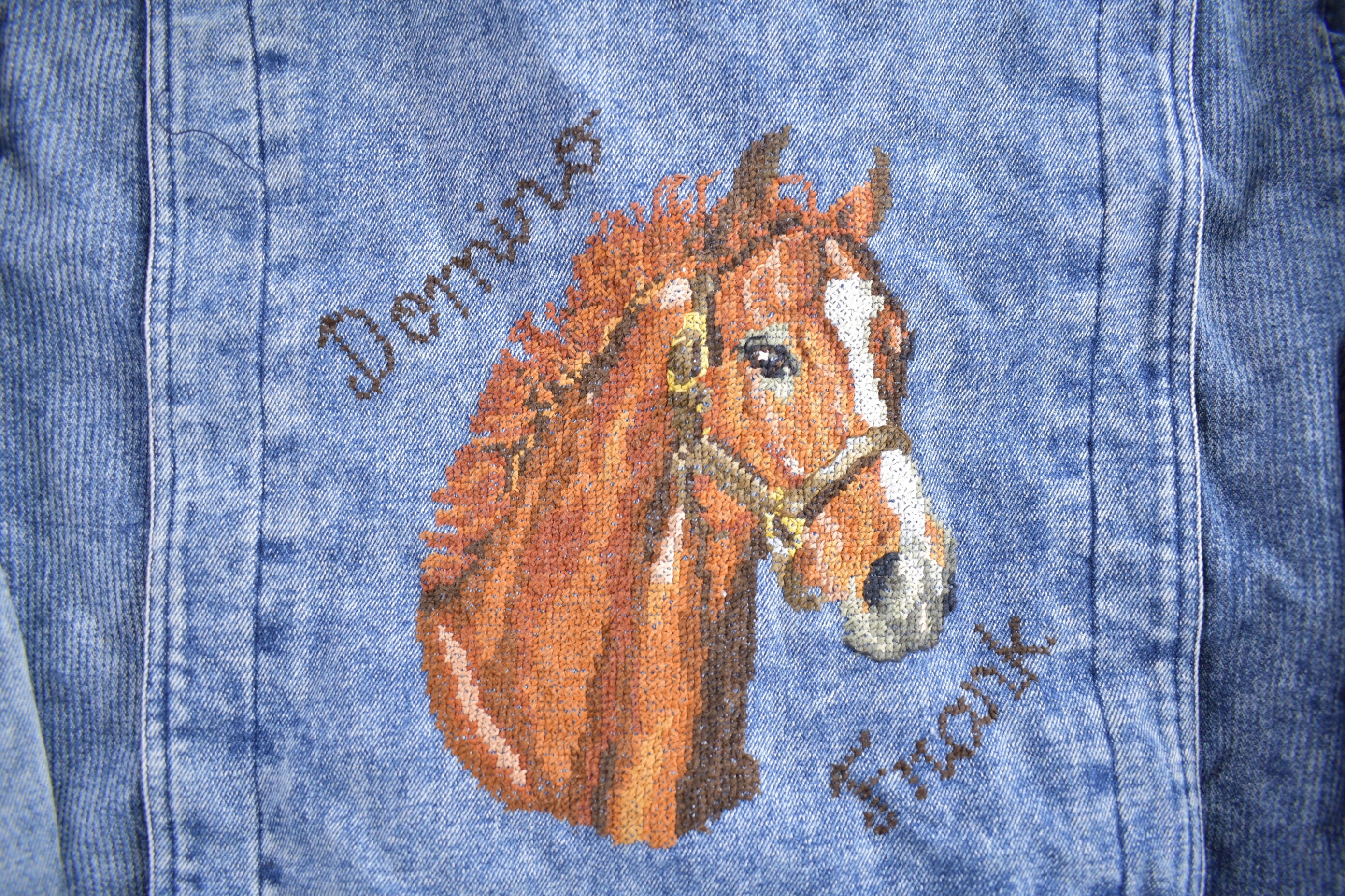 おしゃれHolding Horses デニムジャケット ビンテージ 刺繍