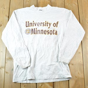 Vintage 1990s Jansport University Of Minnesota Collegiate Long Sleeve T-Shirt Mens L / Made IN USA / NCAA Tee / Americana / Sportswear
