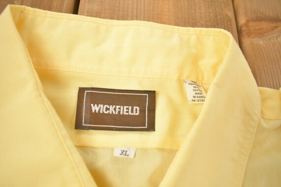 Vintage 1990s Wickfield Basic Button Up Shirt / 1… - image 3