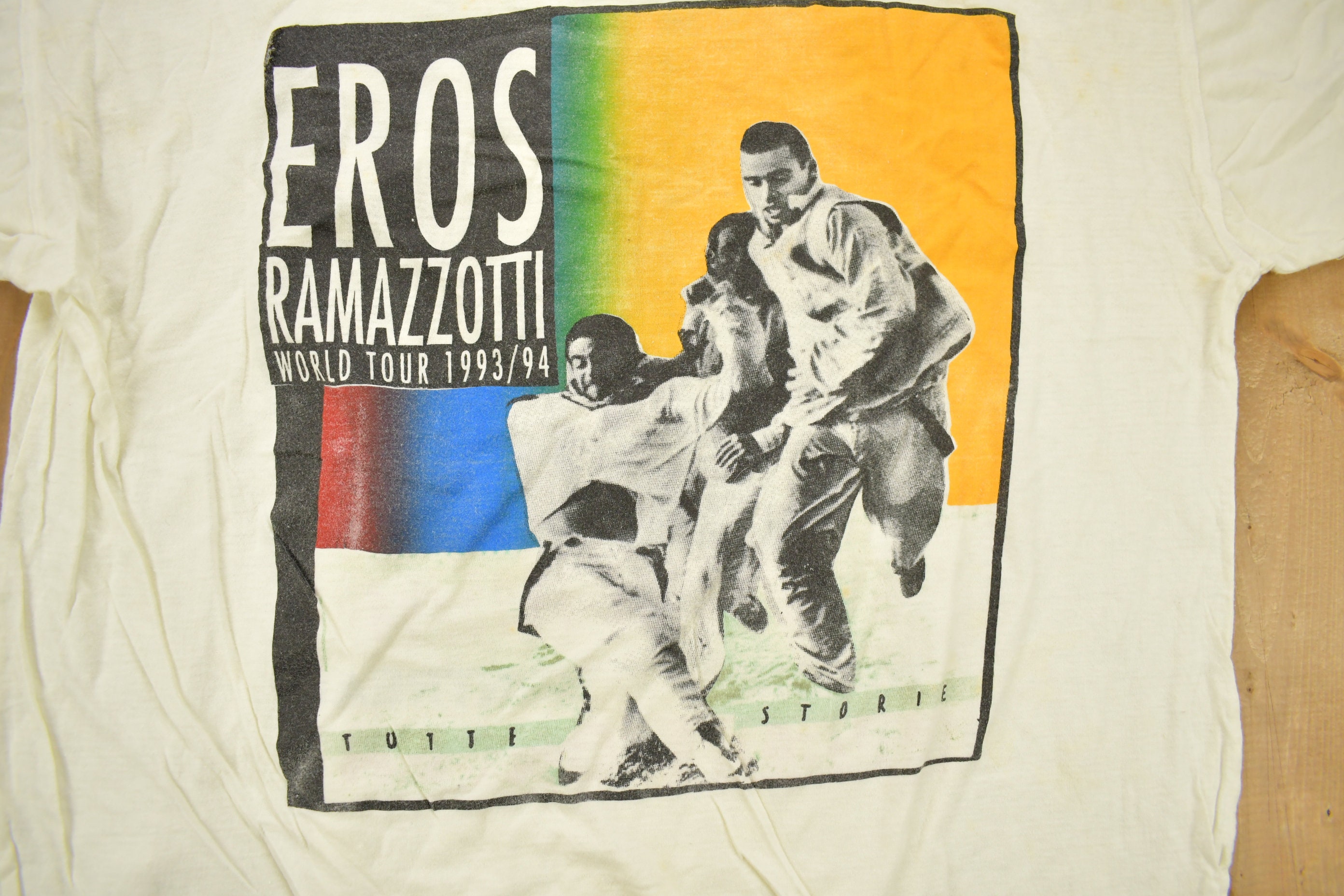 Vintage 1994 Eros Ramazzotti World Tour Band T-shirt / Band Tee 