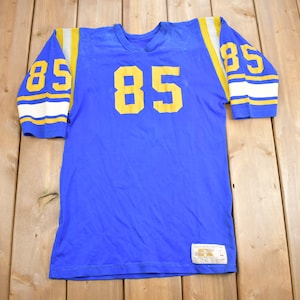 Vintage 1985 Russell Athletics Blank Football Jersey / Rams / Streetwear / #85 / Made In USA