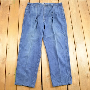 Vintage 1990s Polo Jeans Ralph Lauren Denim Jeans Size 40 x 31.5 / Made in Canada / American Vintage / Workwear / Streetwear / Polo Country