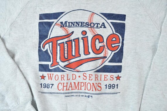 【MLB スウェット】Salem ツインズ 1991 ワールドチャンピオン Vintage 1991 Minnesota Twice World Series Champions MLB Crewneck
