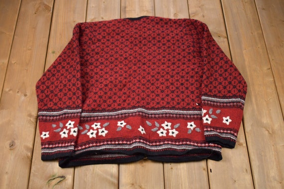 Vintage 1990s Woolrich Knitted Cardigan / Vintage… - image 2