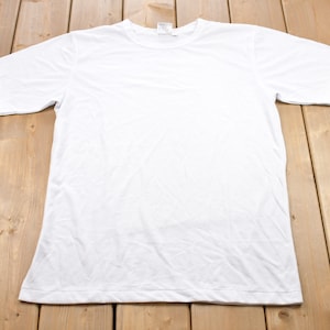 Vintage 1970s President&#39;s Sample White T-Shirt / Graphic / 80s / 90s / Streetwear / Retro Style / Single Stitch / Made In Canada / White Tee