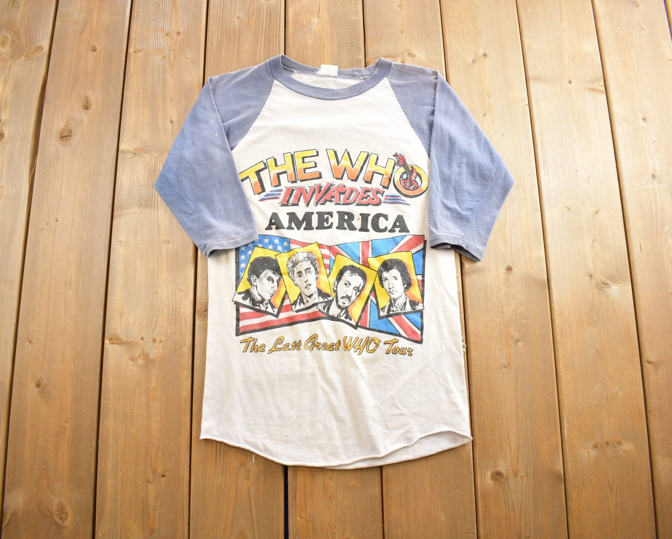 【ヴィンテージ THE WHO ザフー 1981 TOUR Tシャツ】 80年代 80s ザフー アメリカ製 白 ホワイト 半袖 バンT 音楽