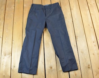 Vintage marinblå arbetsbyxor från 1970-talet / Tillverkade i USA / Amerikansk vintage / Arbetskläder / Streetwear / Vintagebyxor