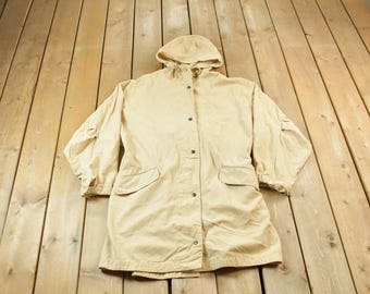 Vintage 90s Goretex Eddie Bauer Ebtek Parka Jacket Blue/green