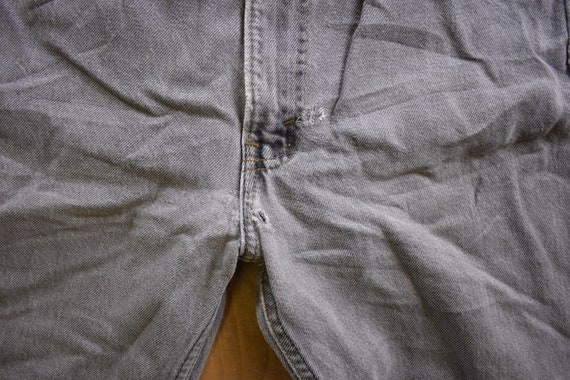 Vintage 1990s Levi's 505 Grey Denim Jeans Size 31… - image 6