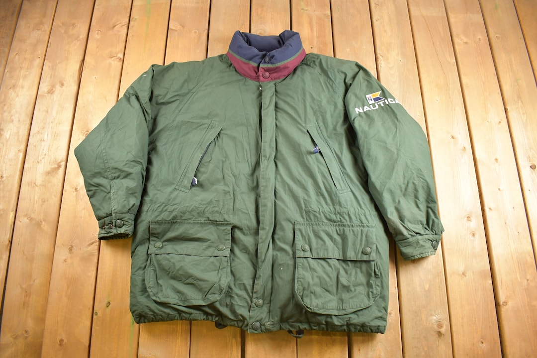 90'S NAUTICA padded wool jacket, men's size L, vintage / eaa513049