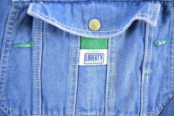 Vintage 1990s Liberty Denim Jean Overalls Size 46… - image 5