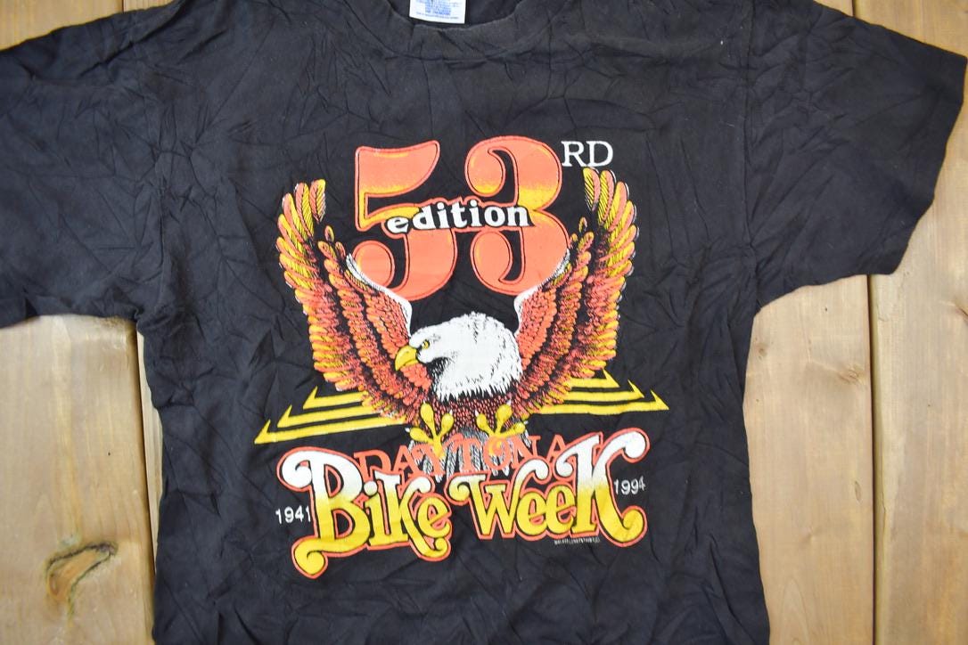 Vintage 1994 Daytona Bike Week Graphic T Shirt / Daytona Beach