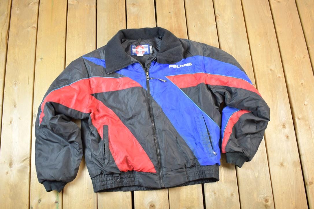 Vintage 1990s Polaris Snowmobile Indy Colour Block Jacket - Etsy