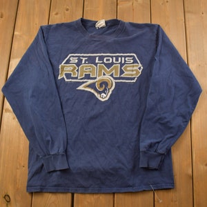 Vintage 1990s St. Louis Rams NFL Grafik Langarmshirt / Football / Vintage Sport / NFL / 90s Streetwear / Sportbekleidung